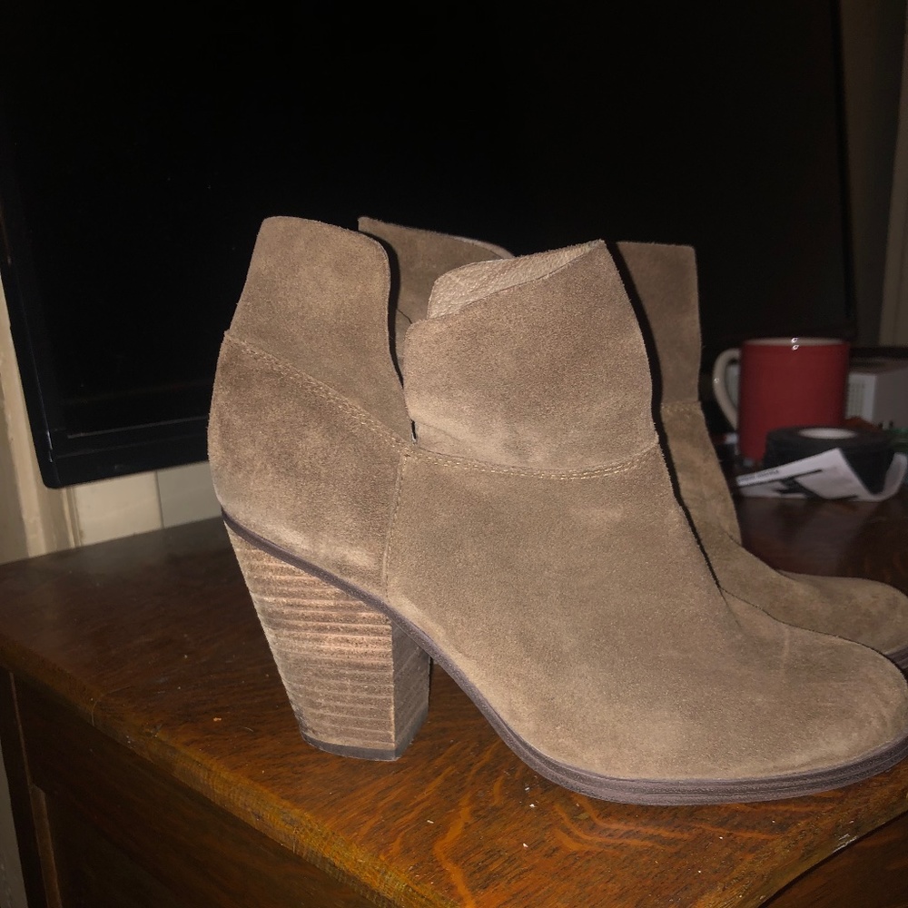 Tan booties